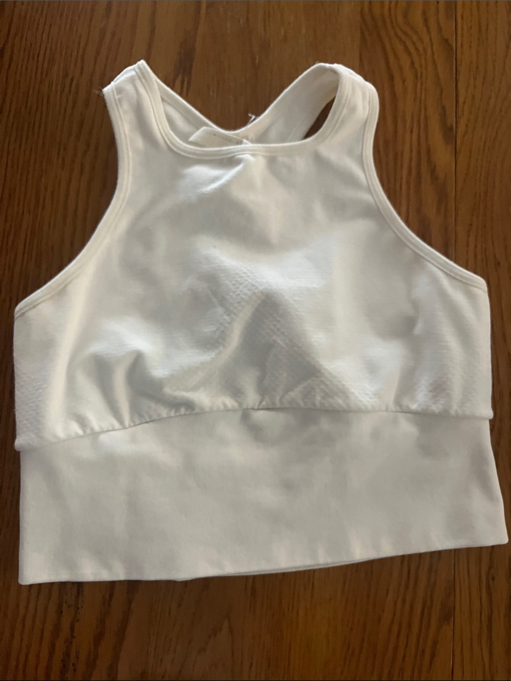 FP Movement by Free People White Cropped Sports Bra Tank